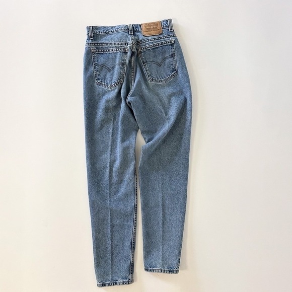 Vintage Levi's 90s‎ High Waisted Relaxed Fit Tapered Leg ORANGE TAB - size 7 - Picture 10 of 12